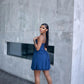 Arianna Dress - Blue Sale