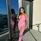 Stunna Lace Jumpsuit - Pink